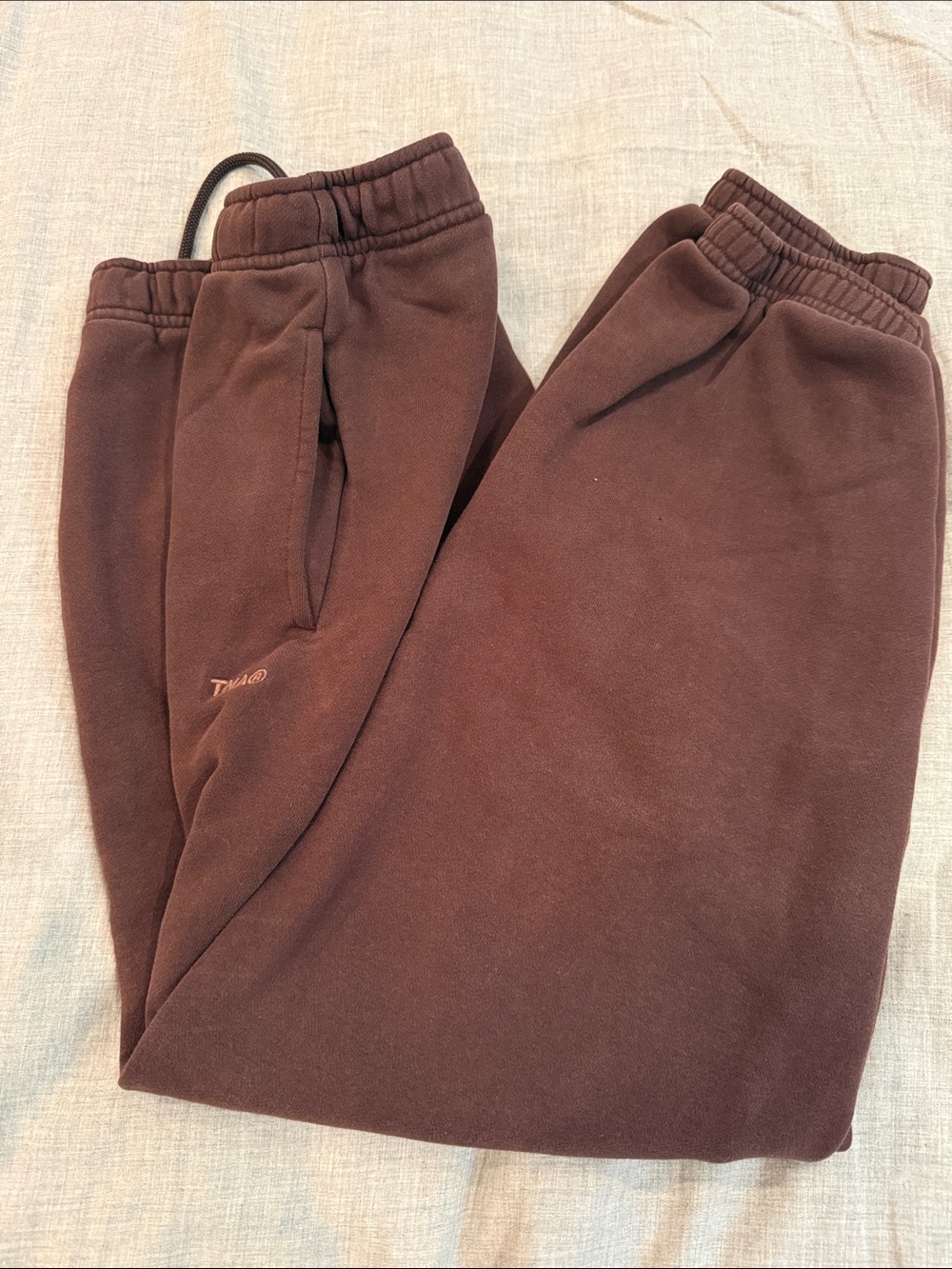 TNA Women’s Dark Brown Fleece Joggers
